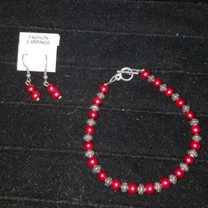 Handmade Red flower set